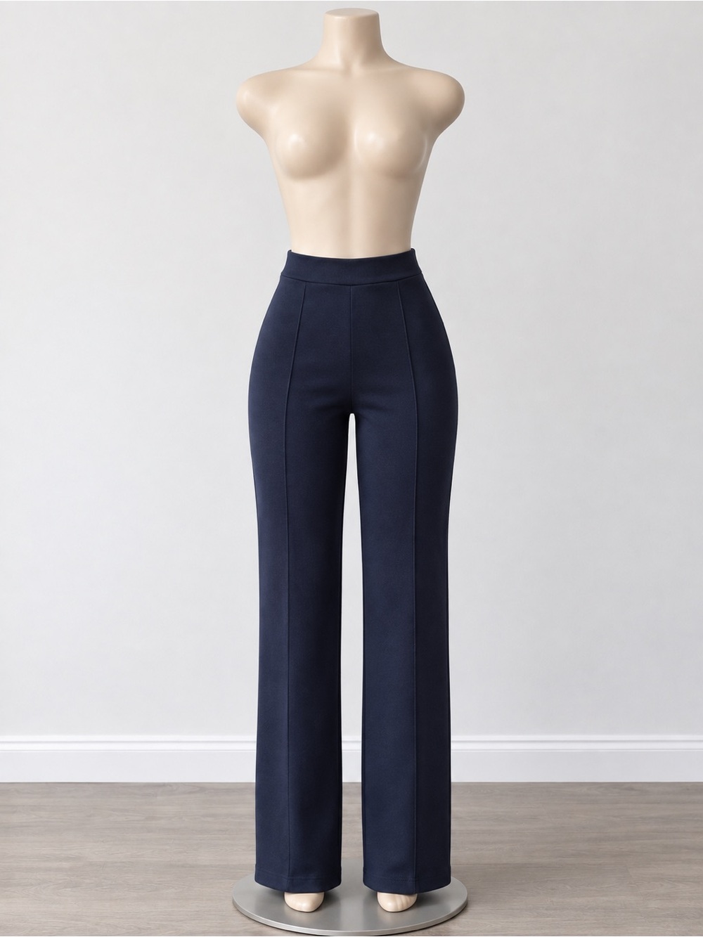 Women's High-Waist Wide Leg Pants - Black